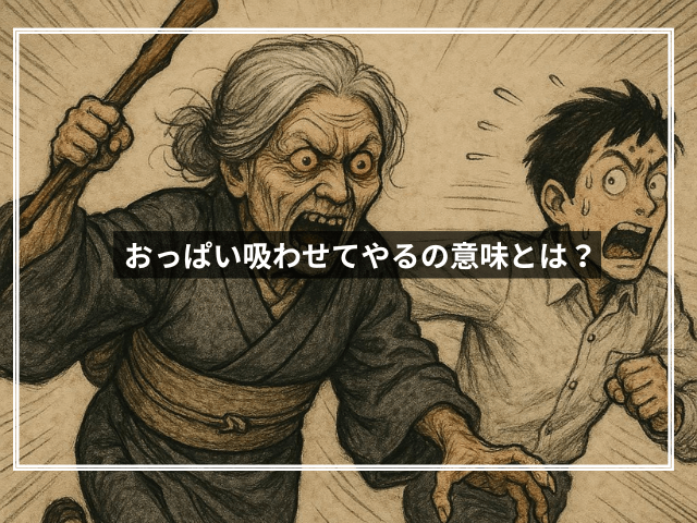 おっぱい吸わせてやるの意味とは?