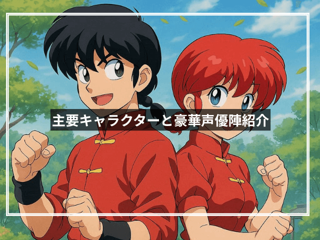 主要キャラクターと豪華声優陣紹介