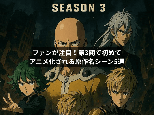 ファンが注目!第3期で初めてアニメ化される原作名シーン5選