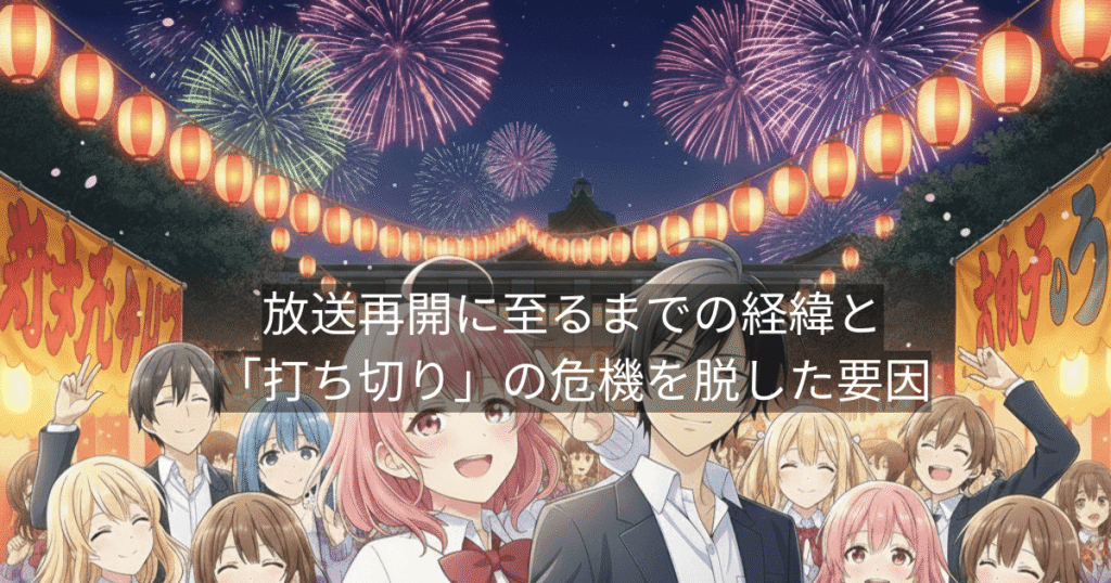 放送再開に至るまでの経緯と「打ち切り」の危機を脱した要因