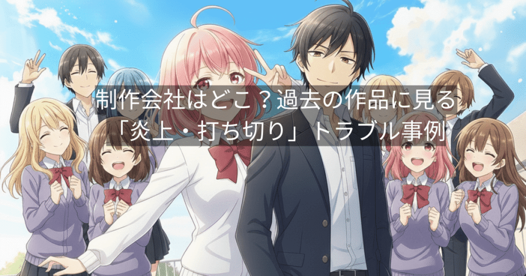 制作会社はどこ?過去の作品に見る「炎上・打ち切り」トラブル事例