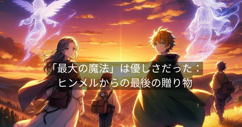 「最大の魔法」は優しさだった：ヒンメルからの最後の贈り物