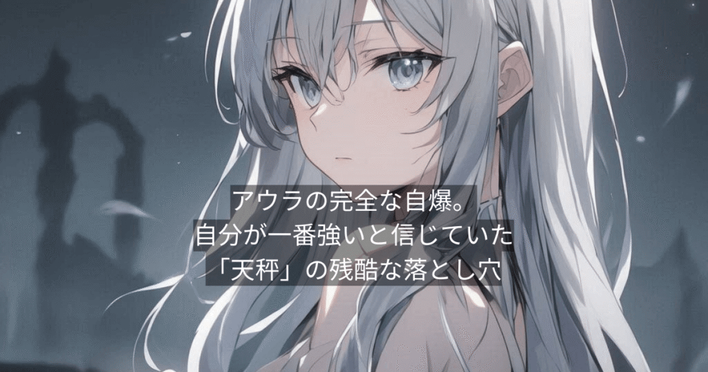 アウラの完全な自爆。自分が一番強いと信じていた「天秤」の残酷な落とし穴