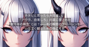 ネタだと思ったら大間違い。「アウラ、自害しろ」の裏に隠された“数千年の執念”とは?——あの瞬間のフリーレンを10倍深く観るための徹底考察