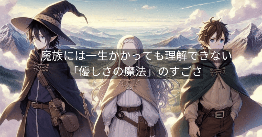 魔族には一生かかっても理解できない「優しさの魔法」のすごさ
