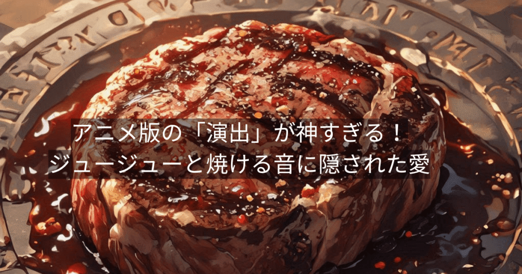 アニメ版の「演出」が神すぎる!ジュージューと焼ける音に隠された愛